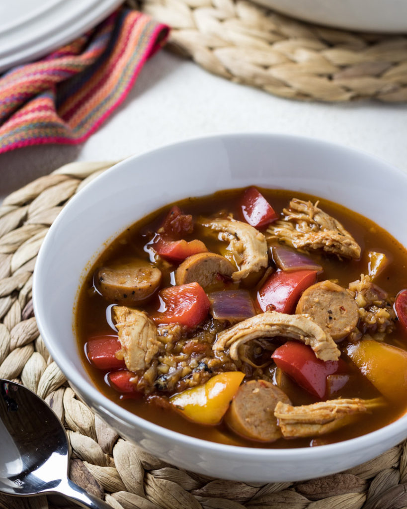 A bowl of Paleo Jambalaya 